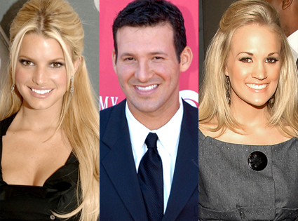 Jessica Simpson, Tony Romo, Carrie Underwood Jessica Simpson, Tony Romo, Carrie Underwood